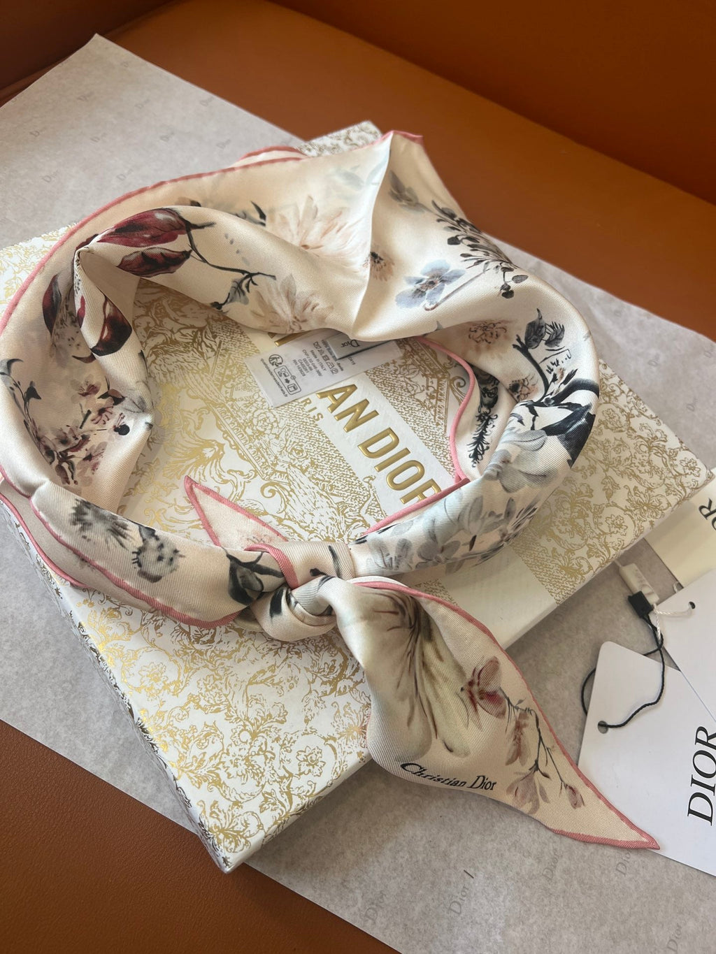 DIOR 26S SCARF 110CM IN SILK 262833