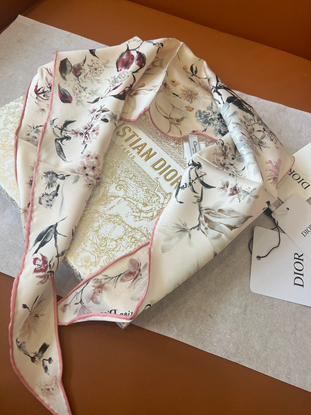 DIOR 26S SCARF 110CM IN SILK 262833