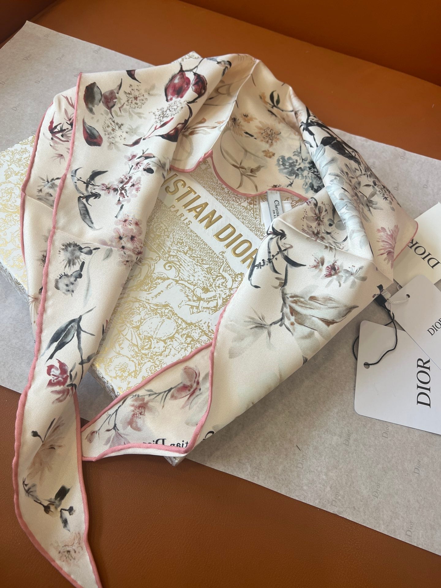 DIOR 26S SCARF 110CM IN SILK 262833
