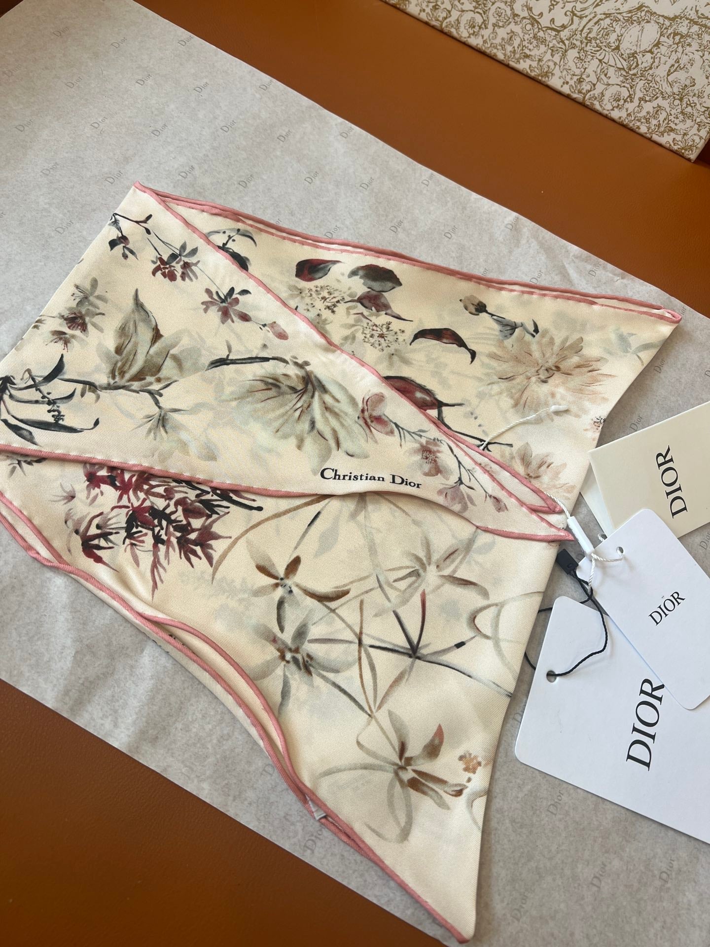DIOR 26S SCARF 110CM IN SILK 262833