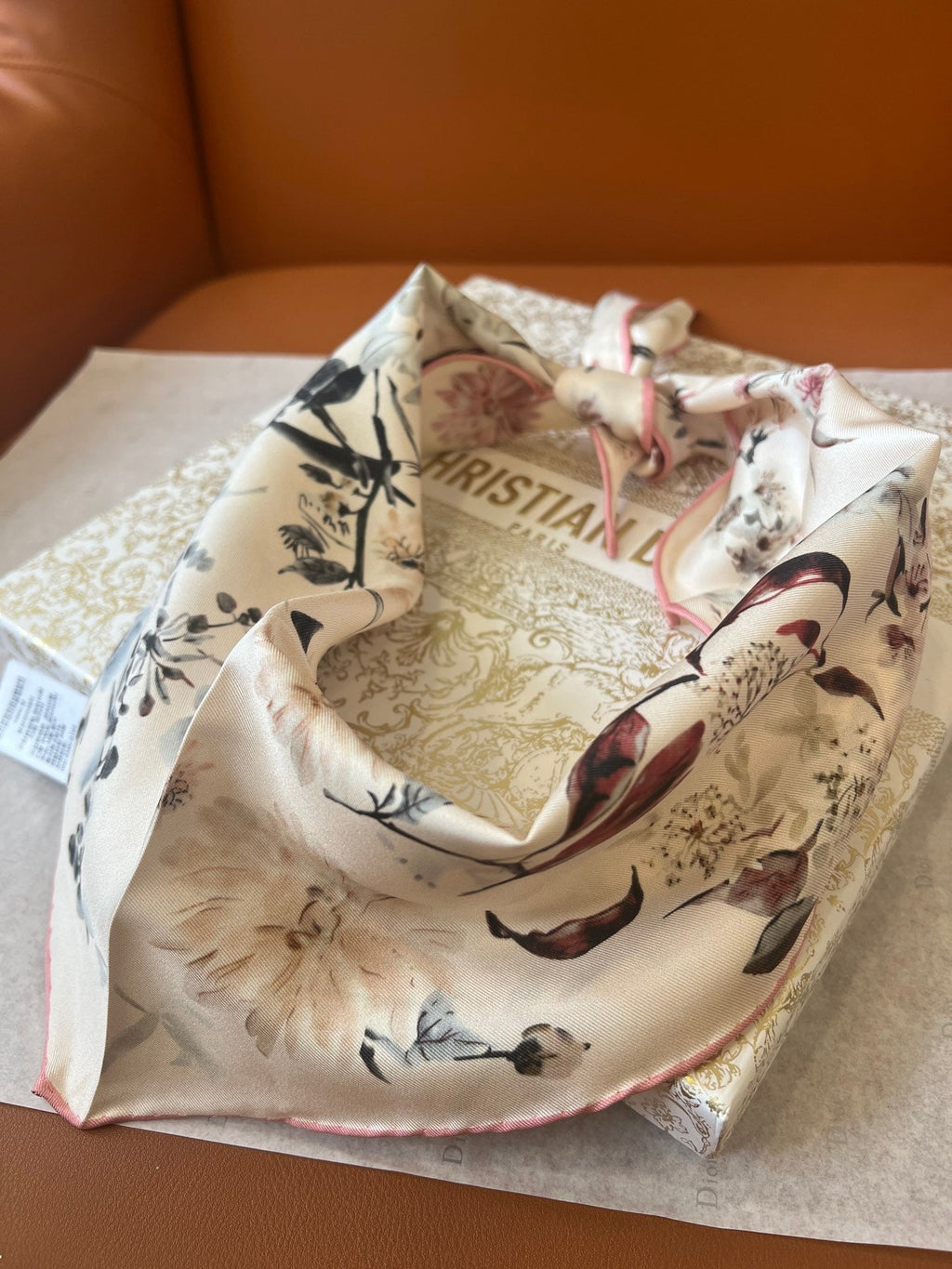 DIOR 26S SCARF 110CM IN SILK 262833