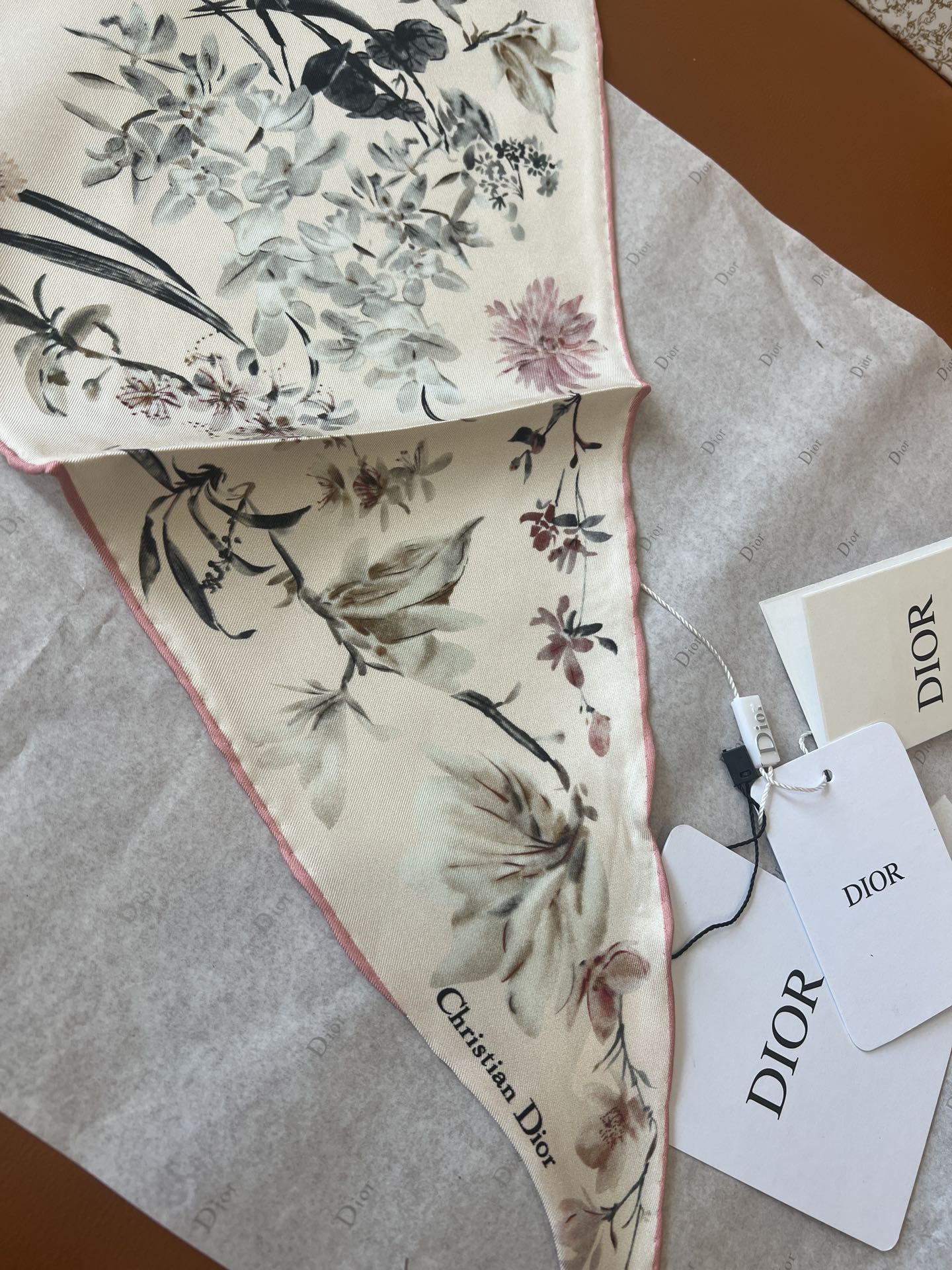 DIOR 26S SCARF 110CM IN SILK 262833