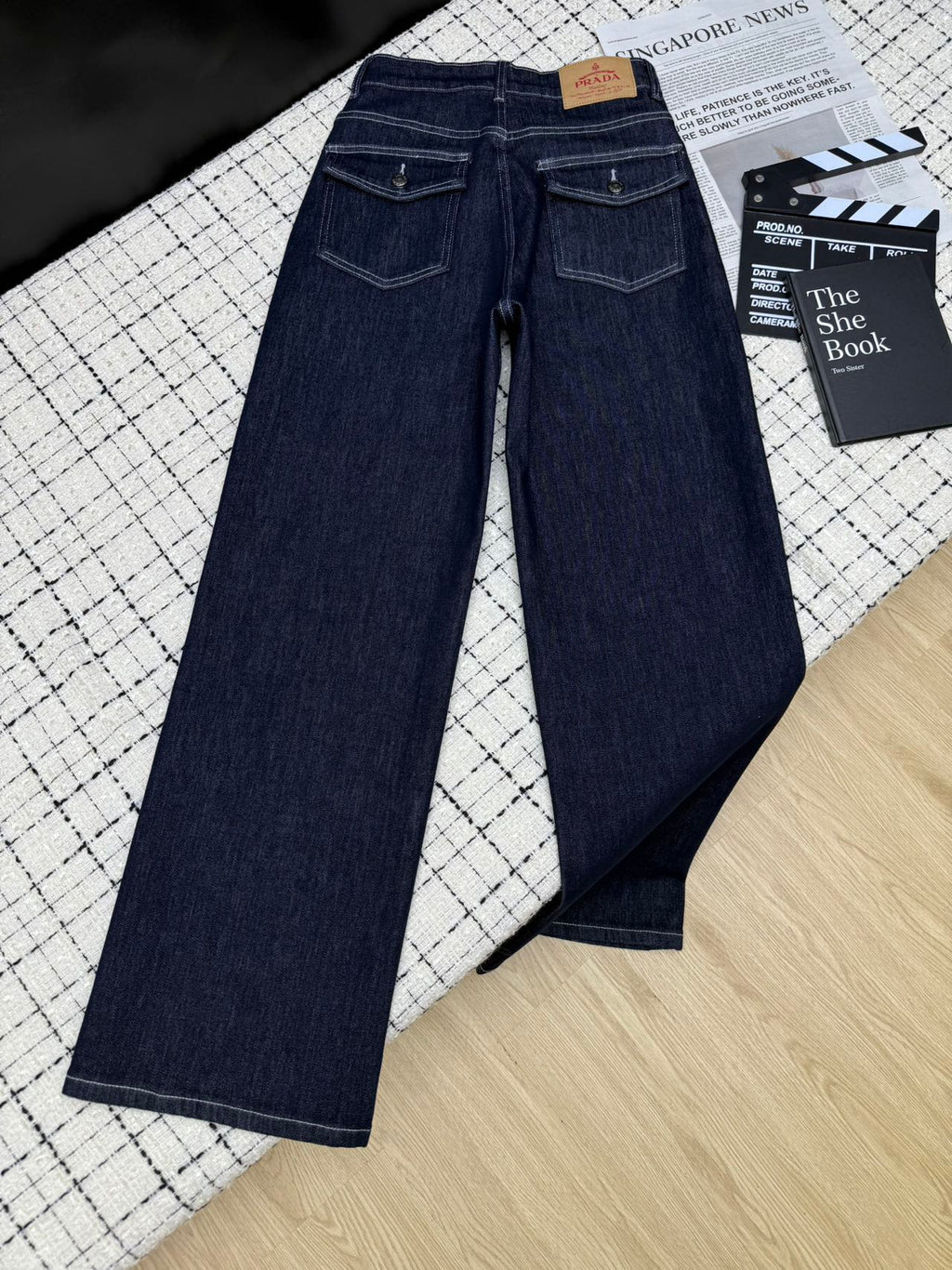 PRADA 26S TWO-POCKET STRAIGHT-LEG JEANS 588
