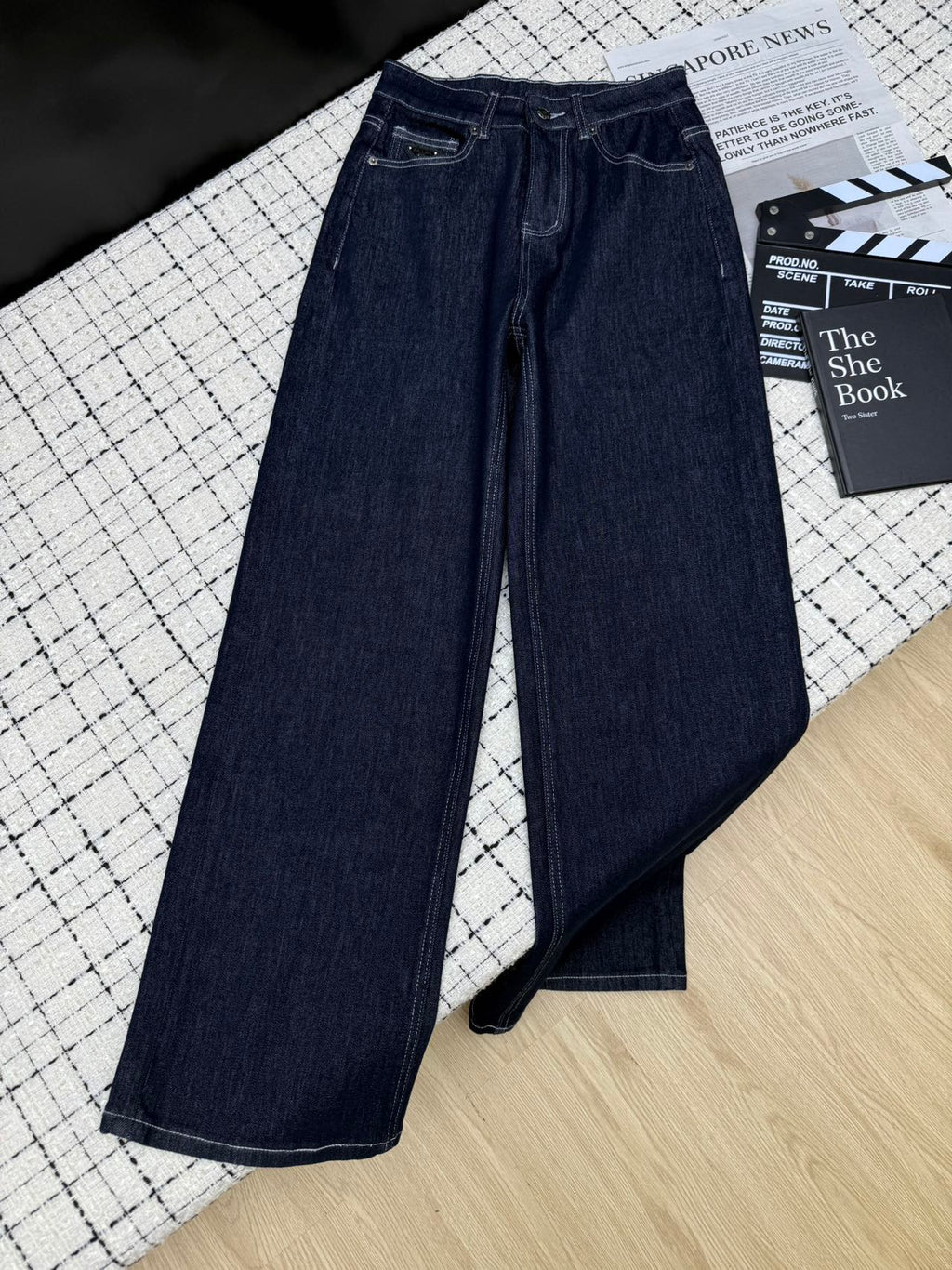 PRADA 26S TWO-POCKET STRAIGHT-LEG JEANS 588