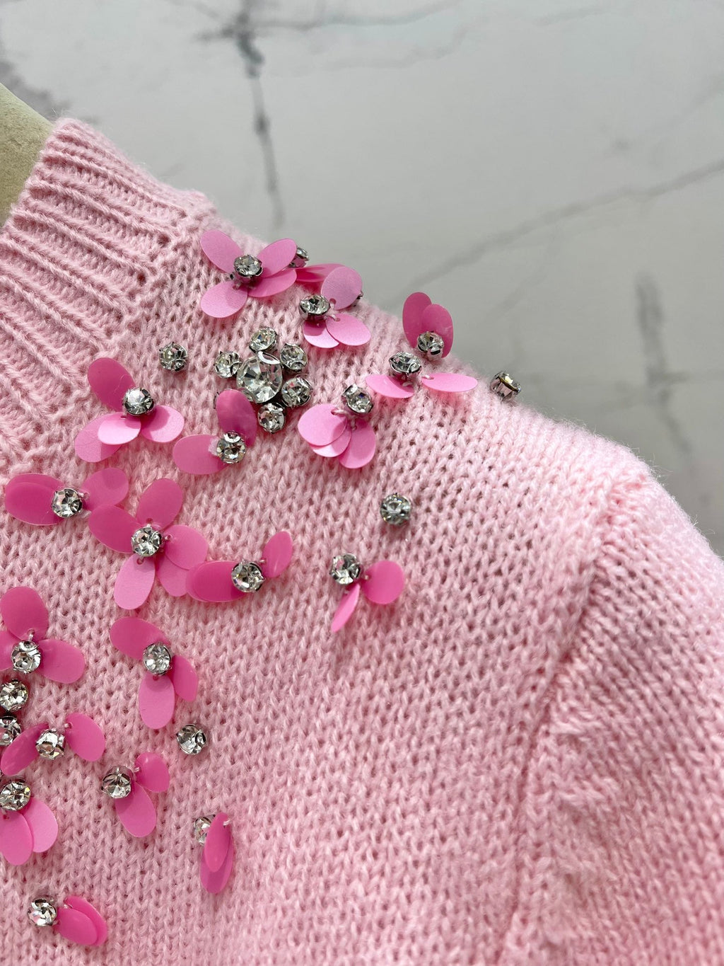 MIUMIU SHORT-SLEEVE KNIT TOP STYLE 298