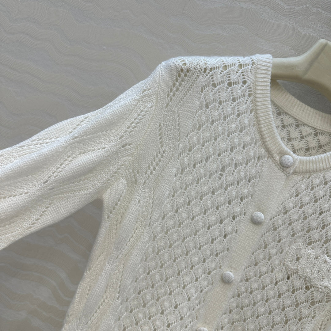 CHLOE 25S WHITE CARDIGAN STYLE 003