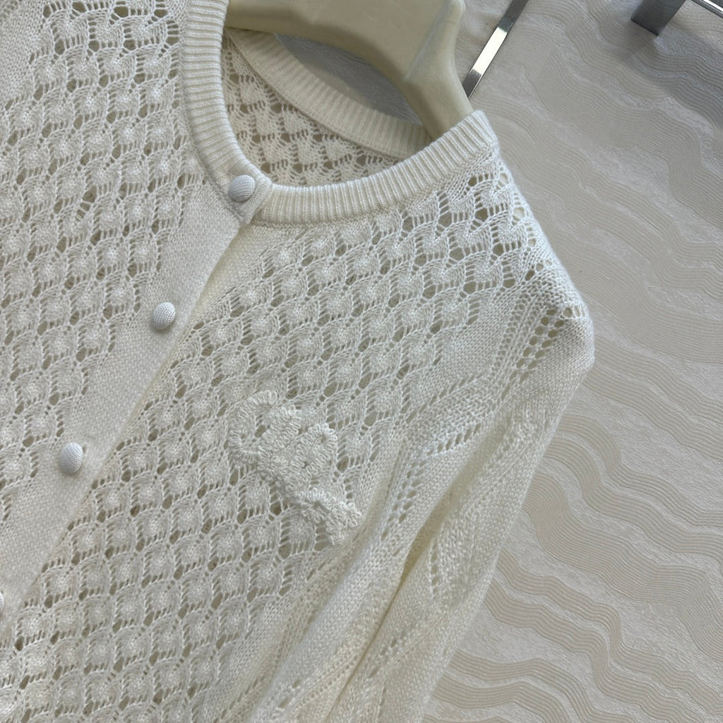 CHLOE 25S WHITE CARDIGAN STYLE 003