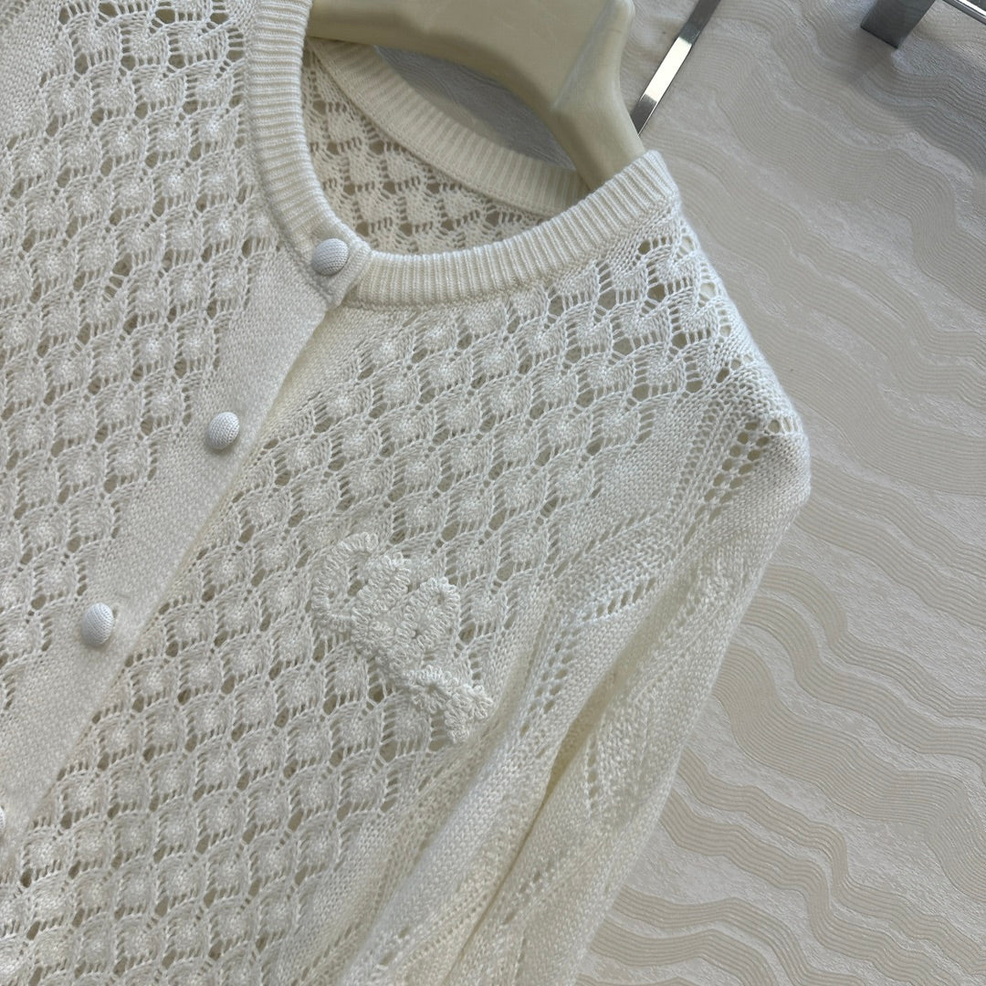 CHLOE 25S WHITE CARDIGAN STYLE 003