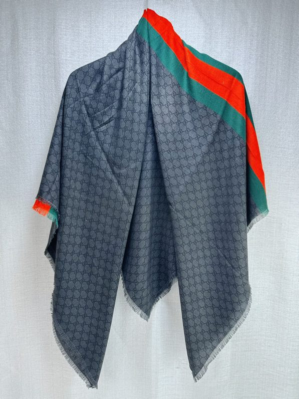 GUCCI 26S SCARF 135 IN CASHMERE AND SILK 841869