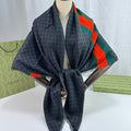 GUCCI 26S SCARF 135 IN CASHMERE AND SILK 841869