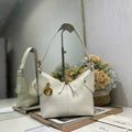 DIOR 26S VOYAGE BAG 22 IN CREAM WHITE CALFSKIN