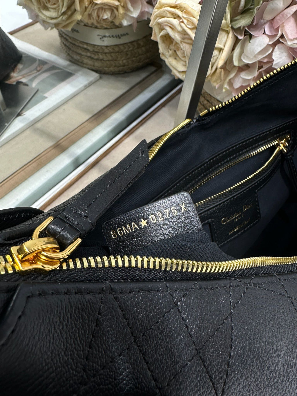 DIOR 26S VOYAGE BAG 28 IN BLACK CALFSKIN