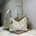 DIOR 26S VOYAGE BAG 28 IN CREAM WHITE CALFSKIN