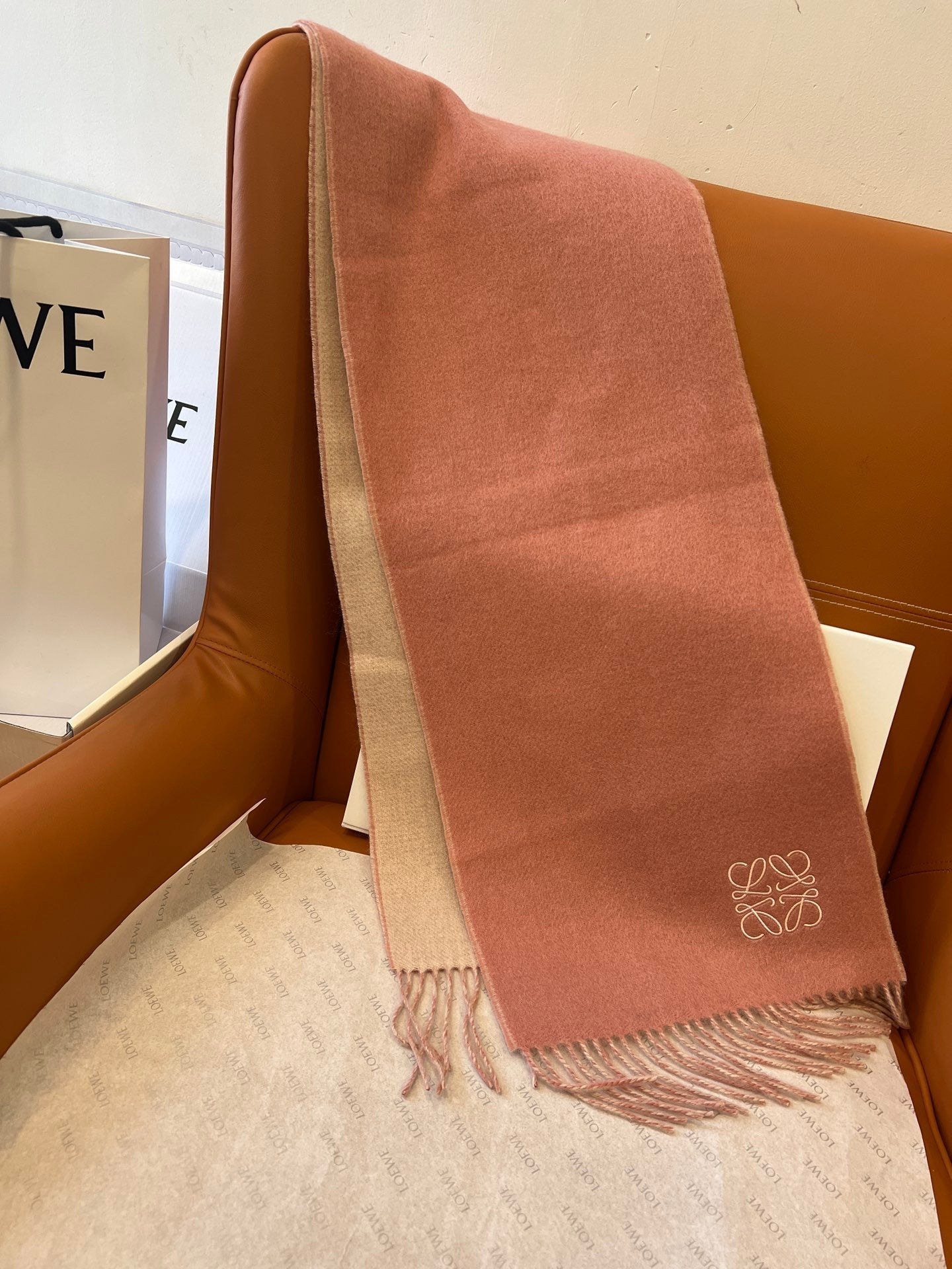 LOEWE 26S SCARF 180 IN CASHMERE WOOL 863709