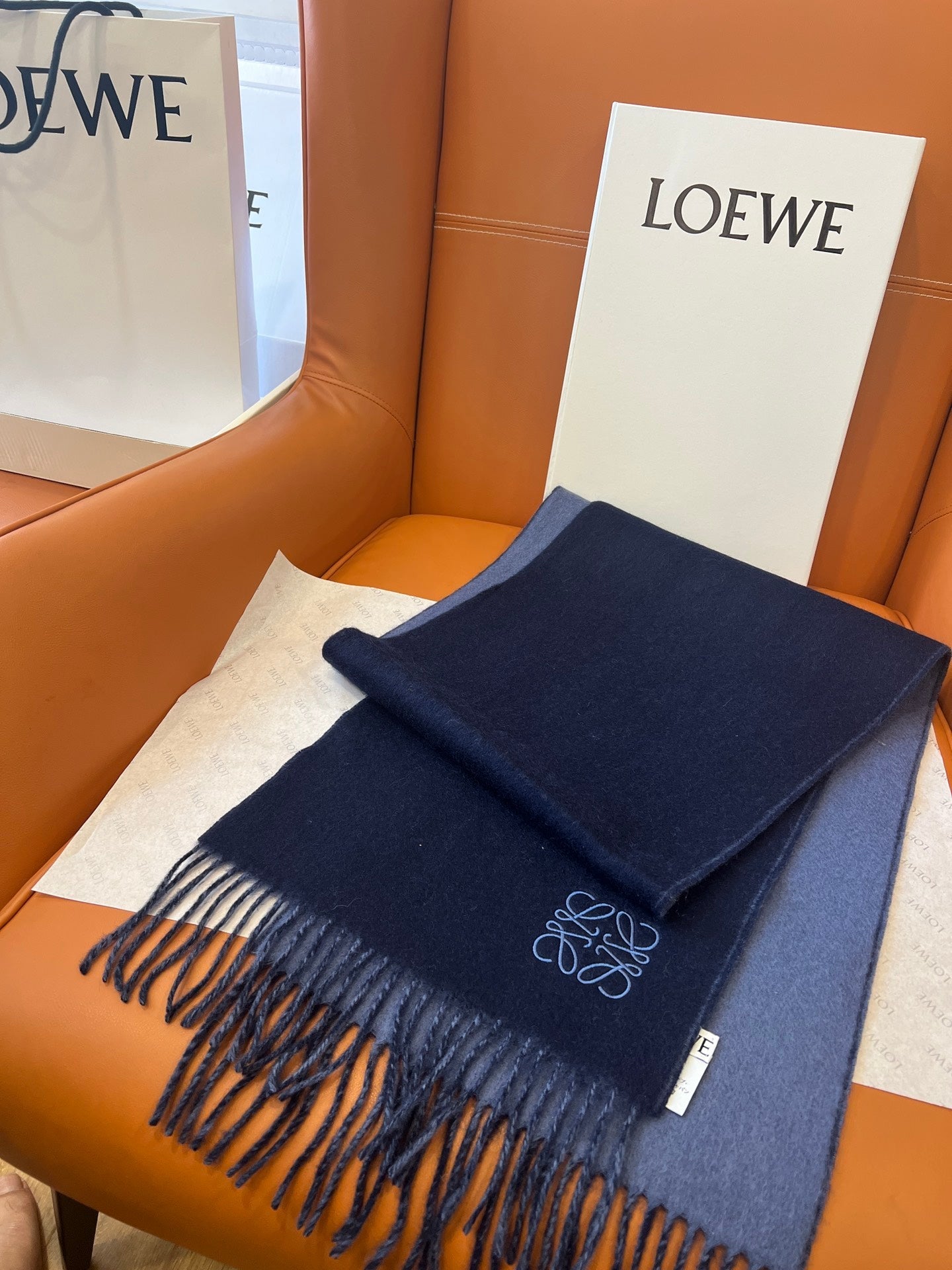 LOEWE 26S SCARF 180 IN CASHMERE WOOL 863830