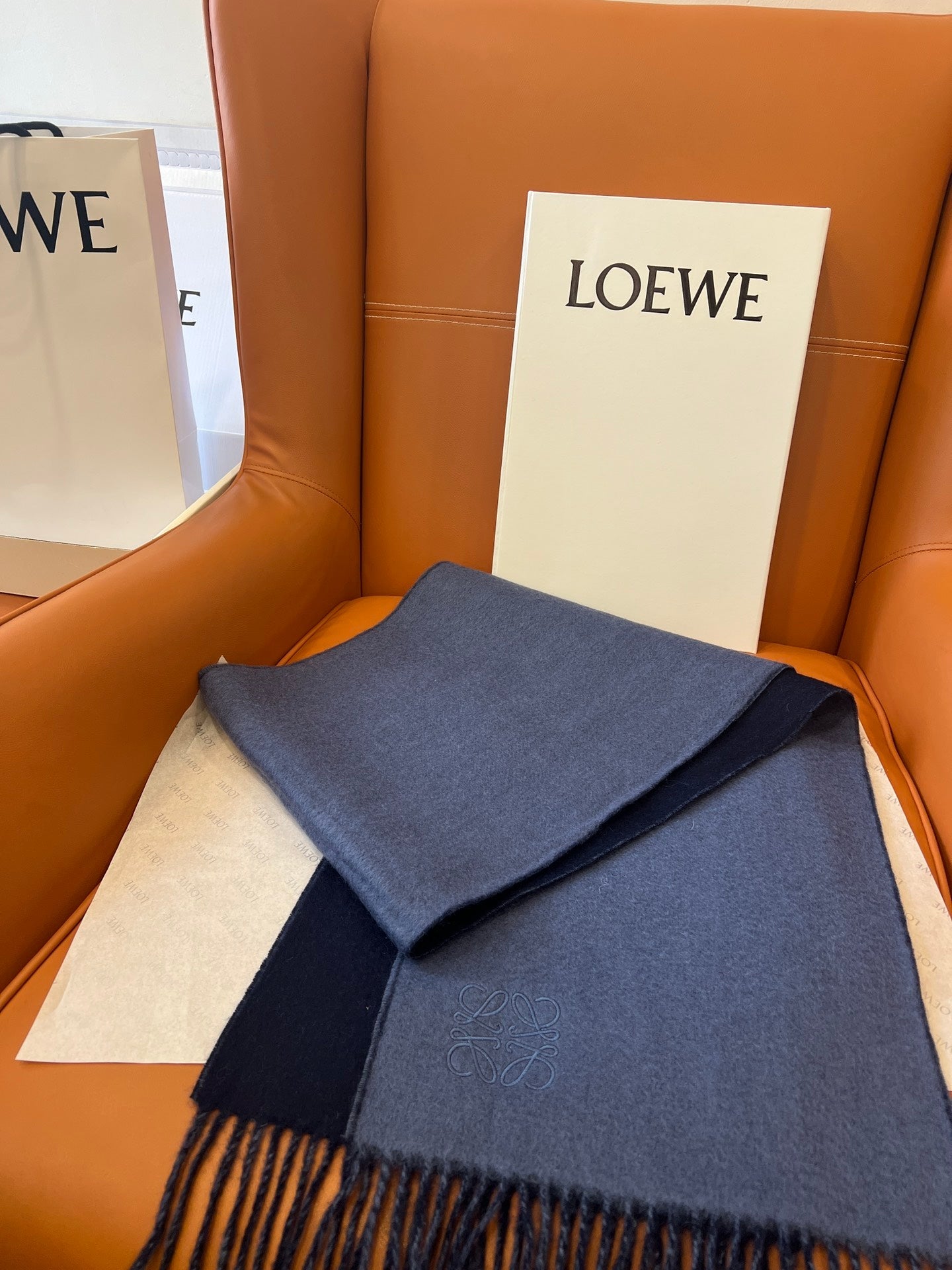 LOEWE 26S SCARF 180 IN CASHMERE WOOL 863830