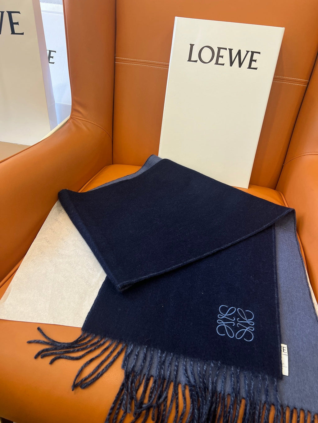 LOEWE 26S SCARF 180 IN CASHMERE WOOL 863830