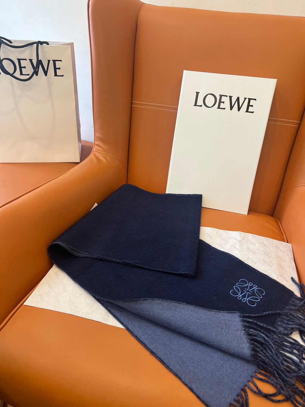 LOEWE 26S SCARF 180 IN CASHMERE WOOL 863830
