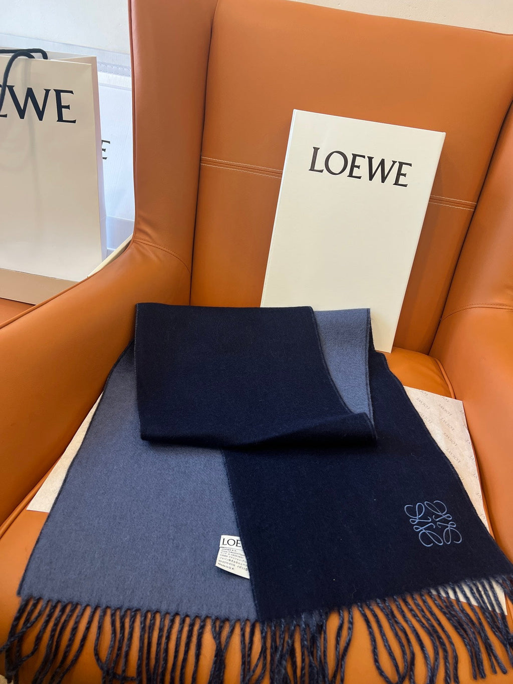LOEWE 26S SCARF 180 IN CASHMERE WOOL 863830