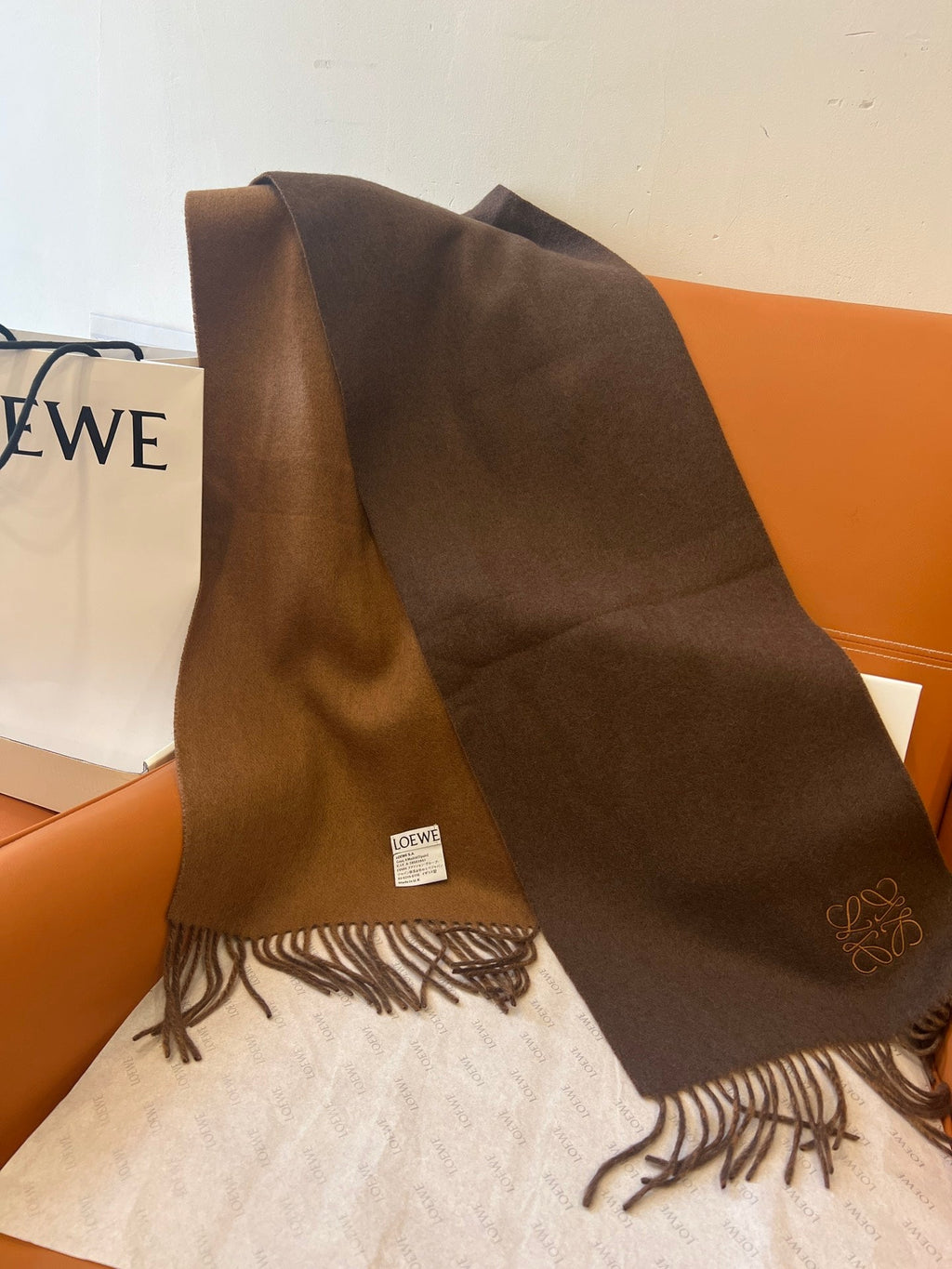 LOEWE 26S SCARF 180 IN CASHMERE WOOL 863831