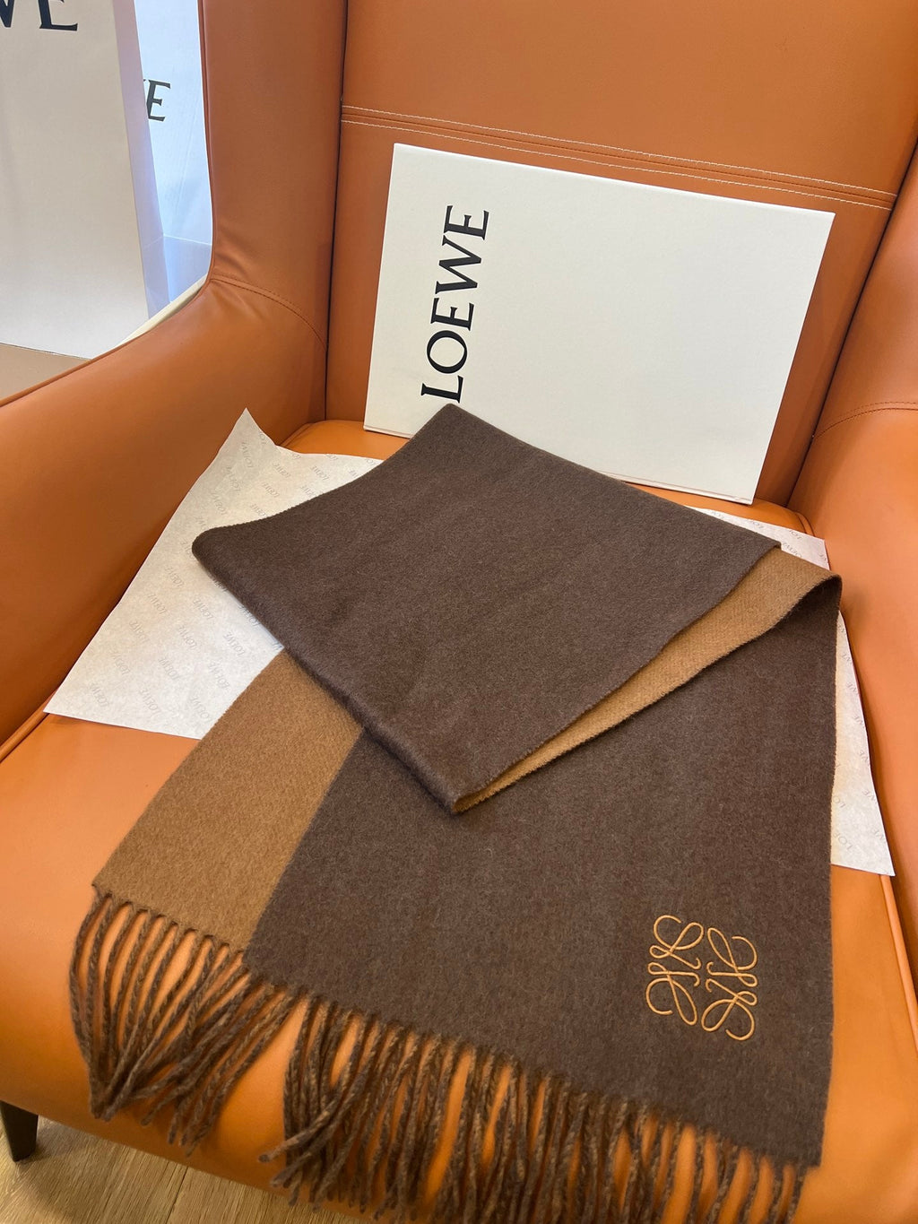LOEWE 26S SCARF 180 IN CASHMERE WOOL 863831