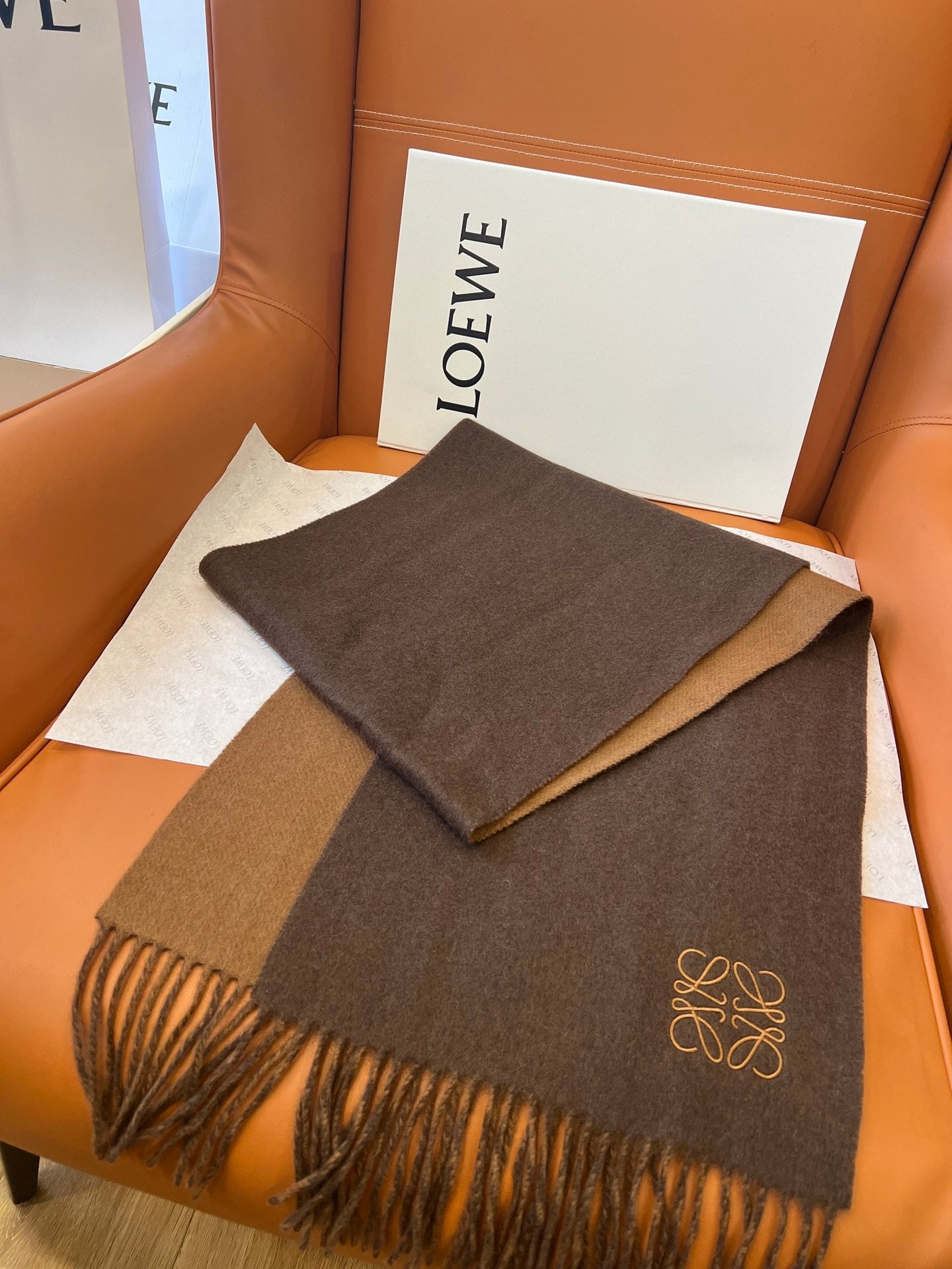 LOEWE 26S SCARF 180 IN CASHMERE WOOL 863831