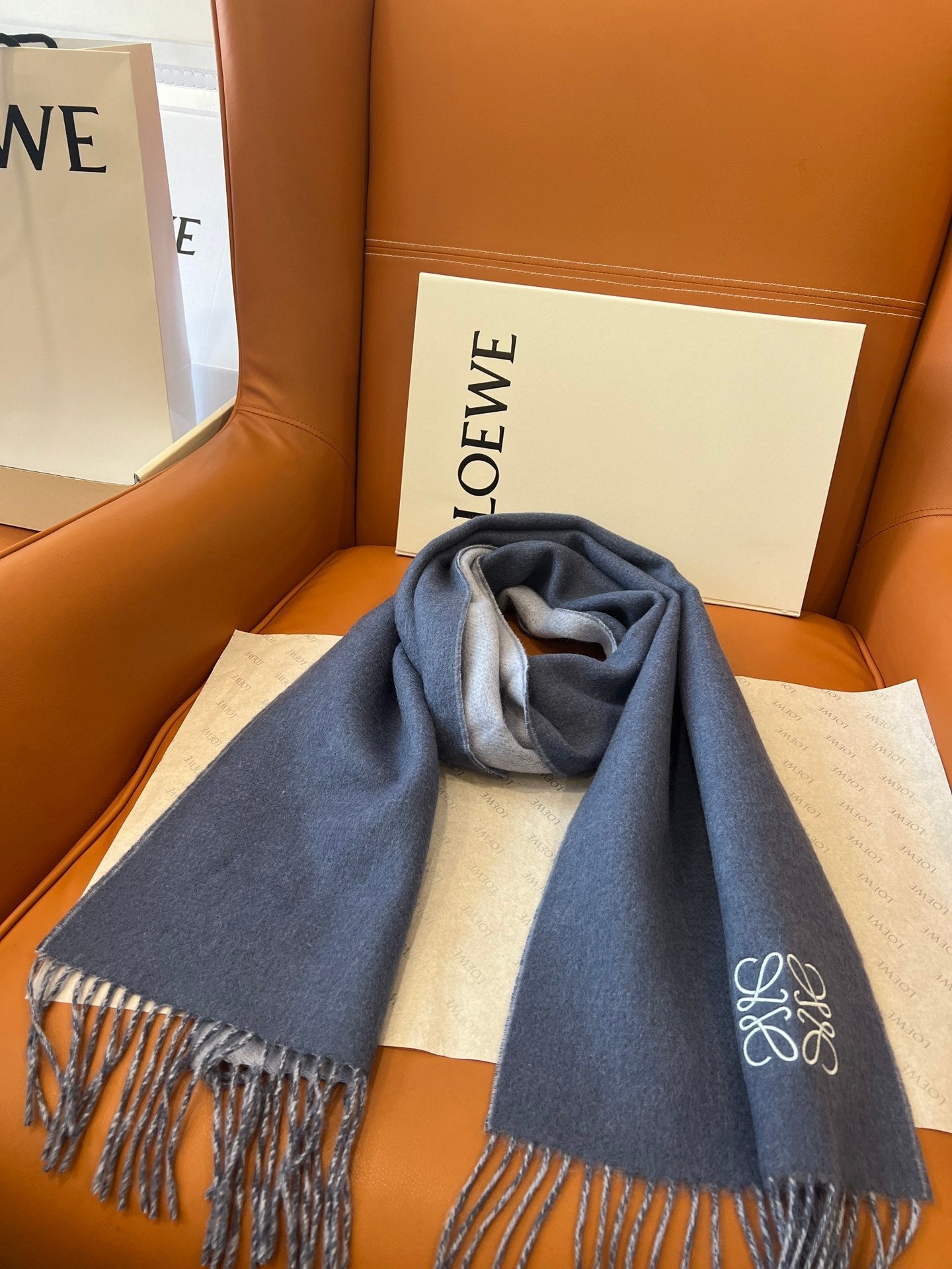 LOEWE 26S SCARF 180 IN CASHMERE WOOL 863832