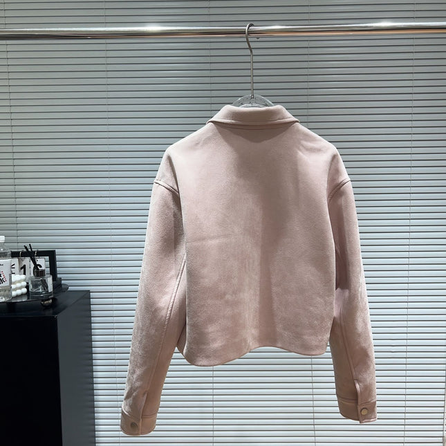PRADA 25S SUEDE LAPEL JACKET 554