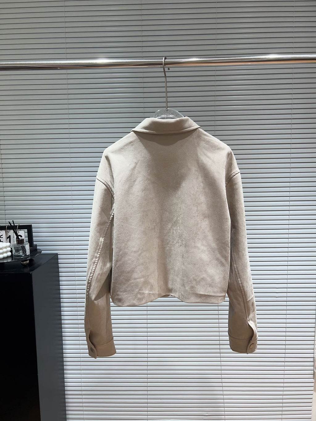 PRADA 25S SUEDE LAPEL JACKET 553