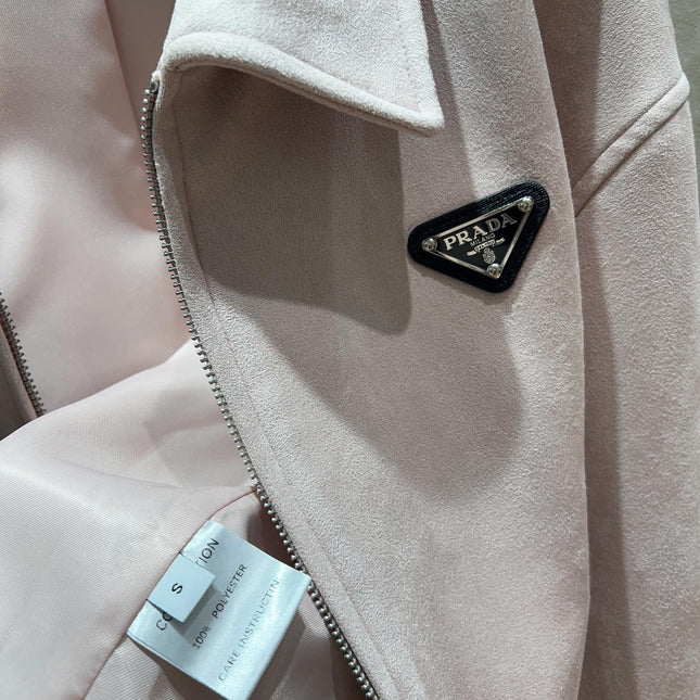 PRADA 25S SUEDE LAPEL JACKET 554