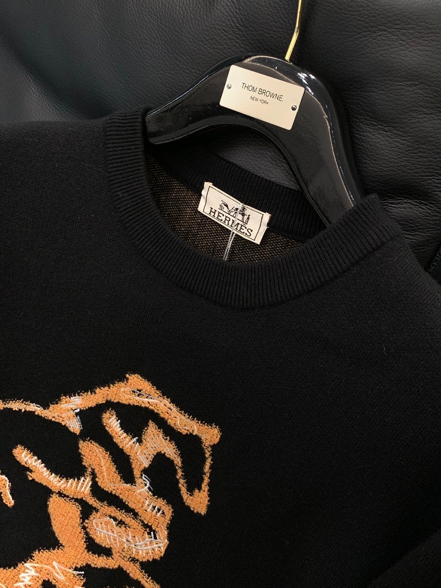 HERMES 25S LONG-SLEEVE CREW NECK SWEATER 316