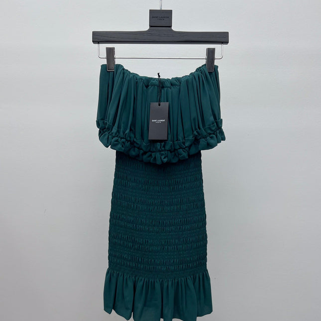 YSL 25S PLEATED DRESS STYLE 146
