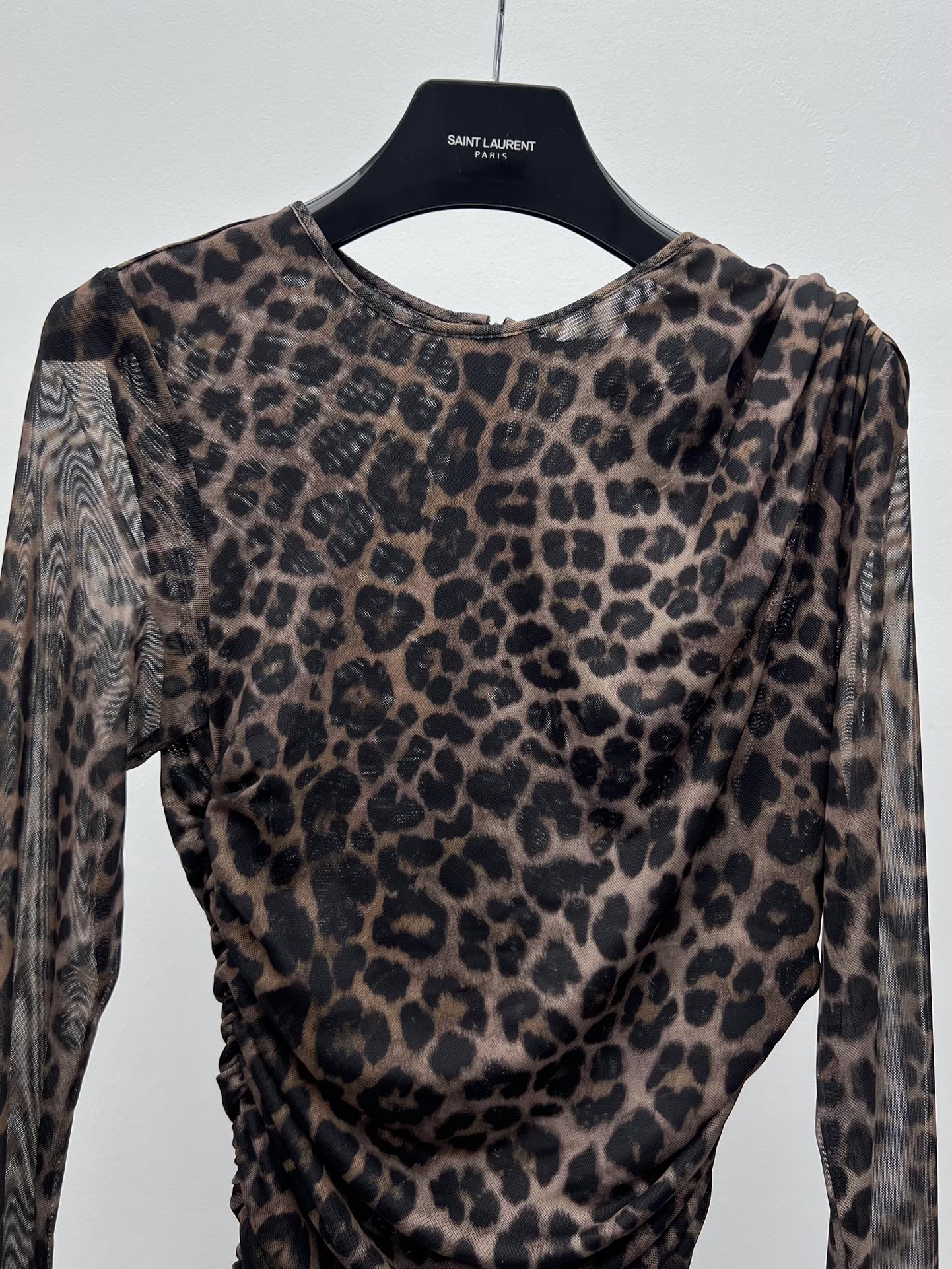 YSL 25S LEOPARD PRINT DRESS STYLE 44