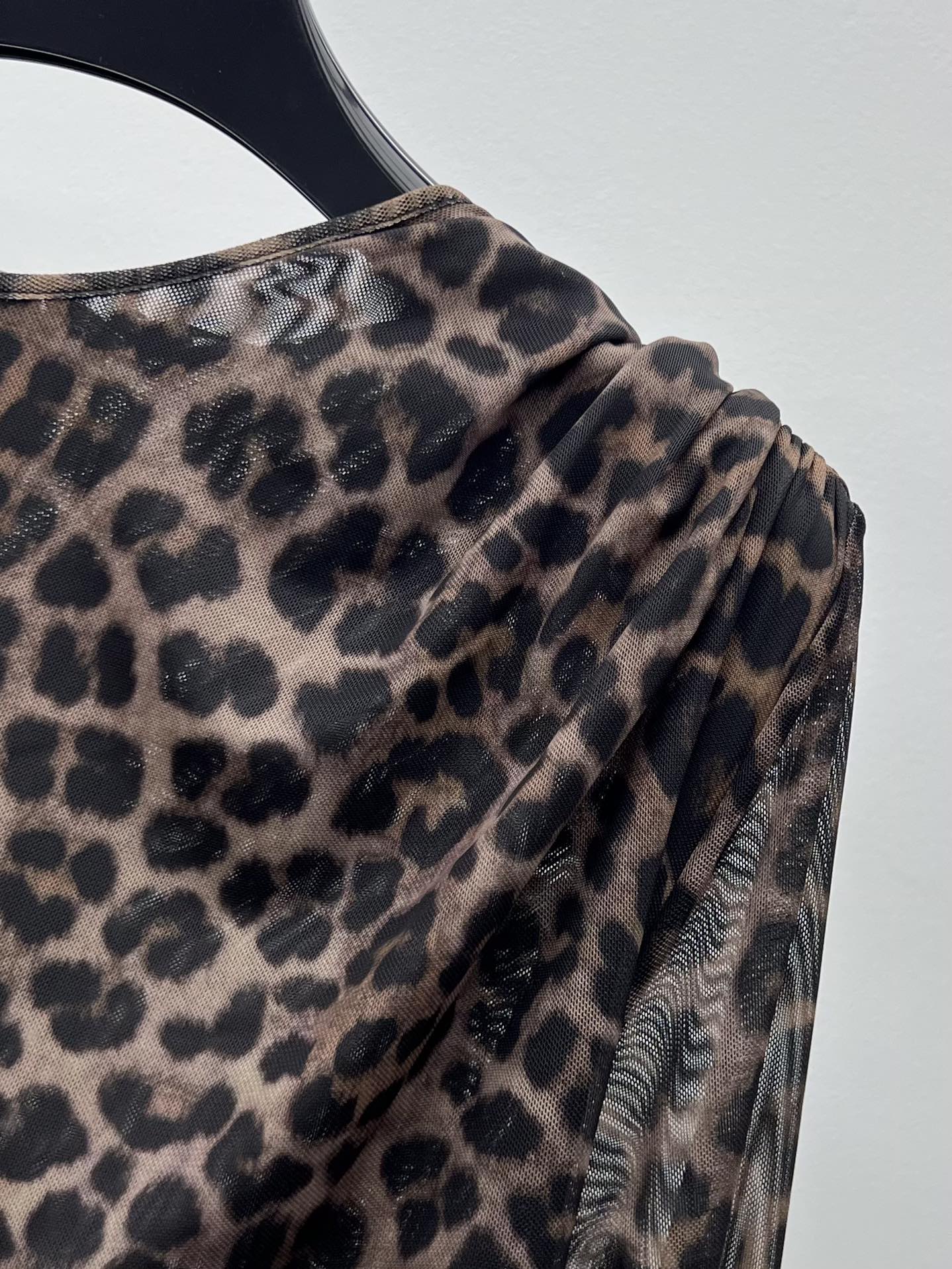 YSL 25S LEOPARD PRINT DRESS STYLE 44
