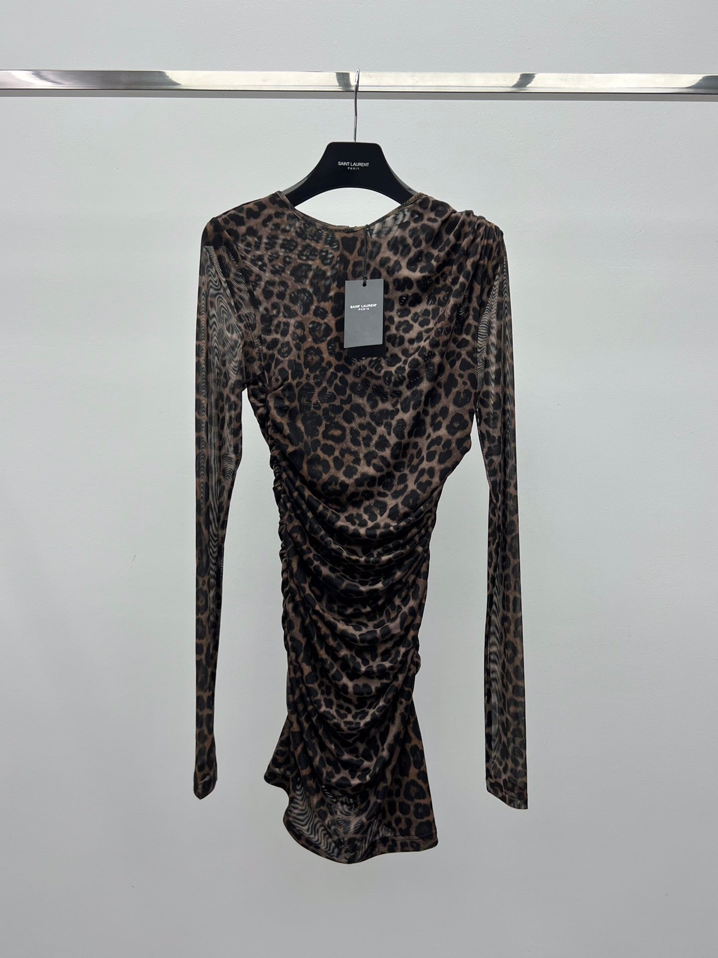 YSL 25S LEOPARD PRINT DRESS STYLE 44