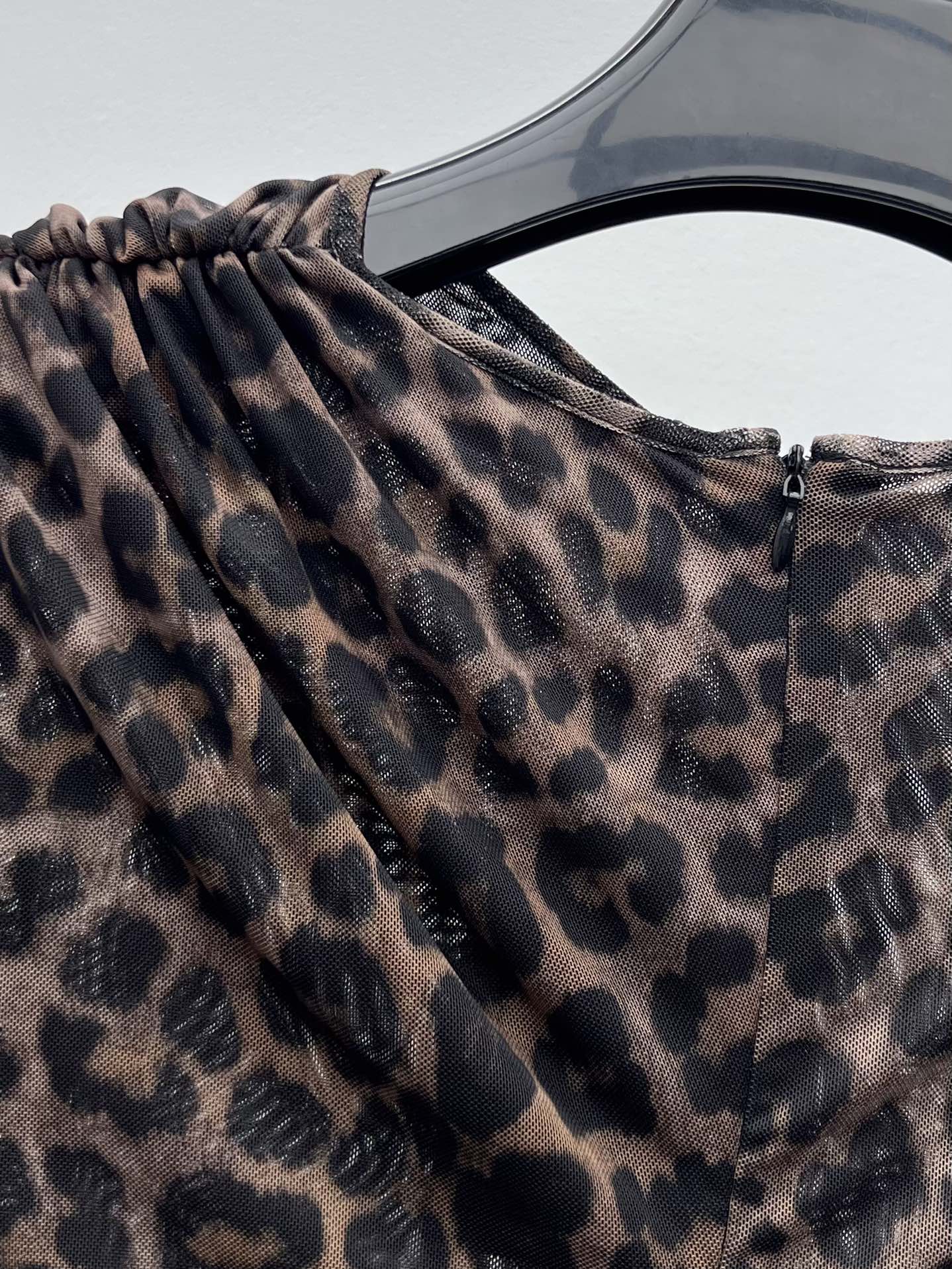 YSL 25S LEOPARD PRINT DRESS STYLE 44
