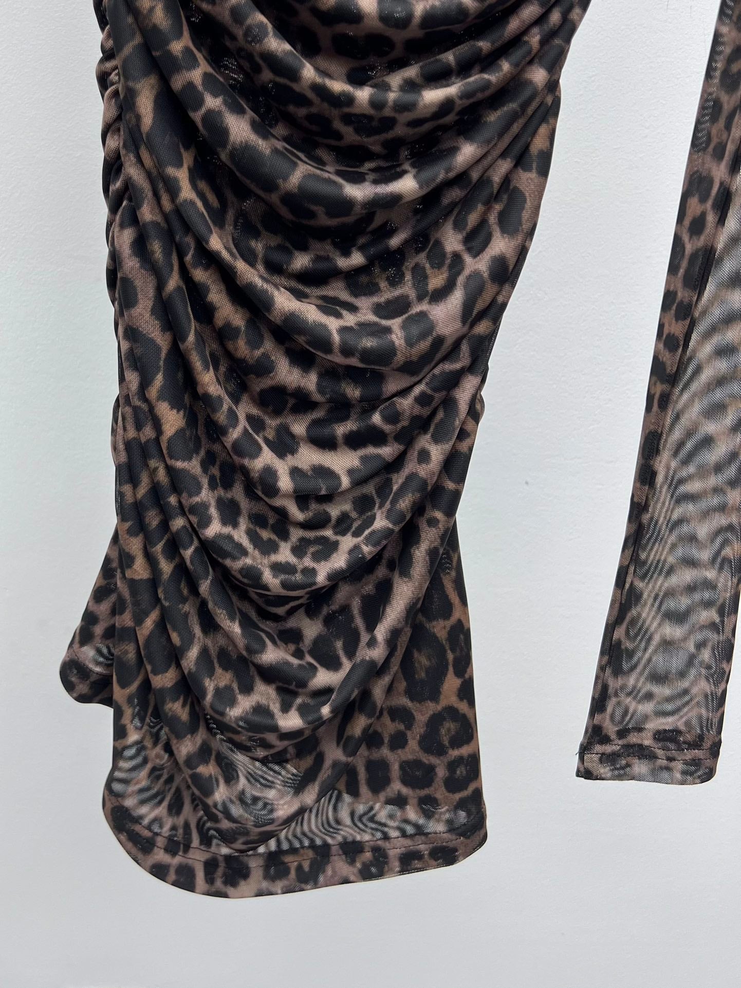 YSL 25S LEOPARD PRINT DRESS STYLE 44