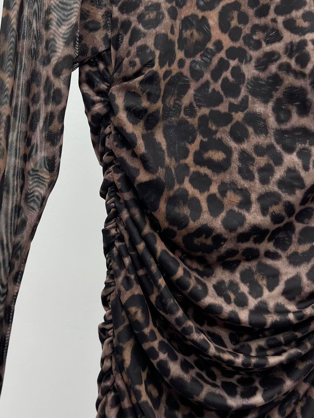 YSL 25S LEOPARD PRINT DRESS STYLE 44