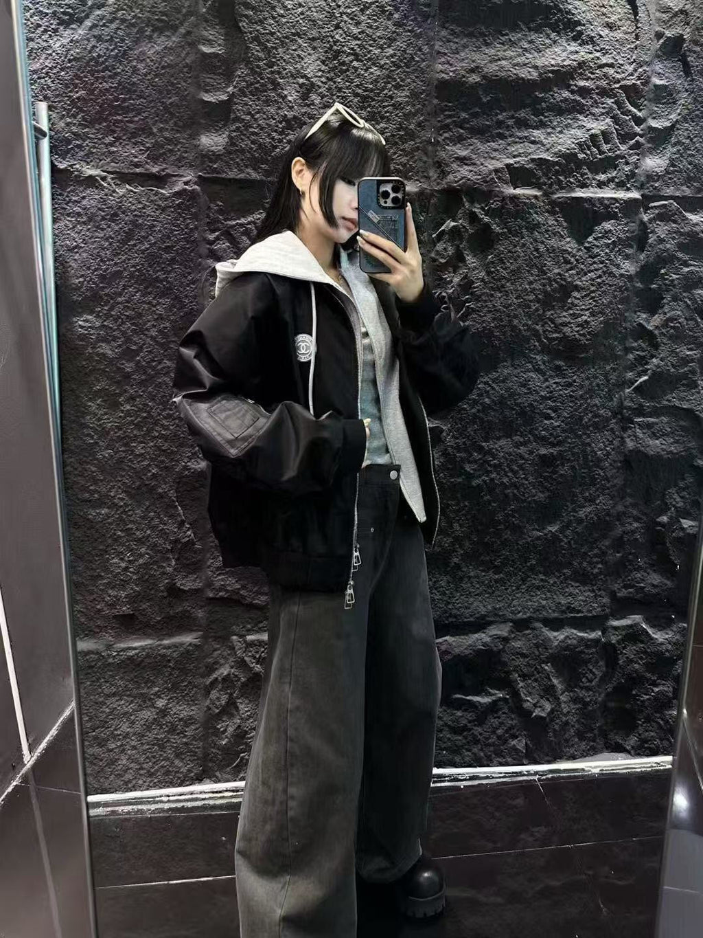 CHANEL 25S HOODED ZIP JACKET 381