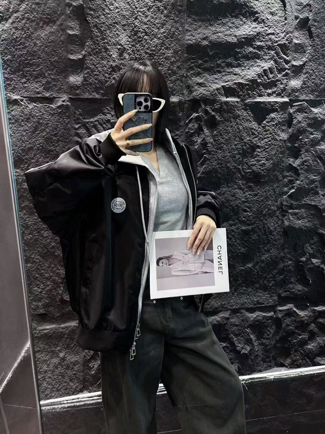 CHANEL 25S HOODED ZIP JACKET 381