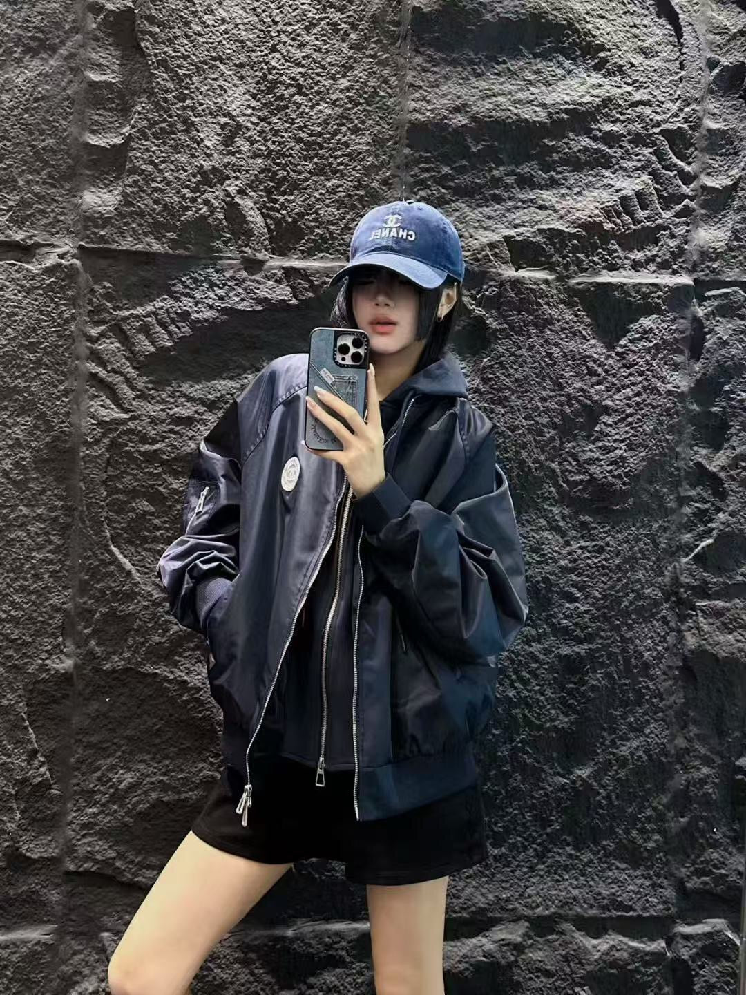 CHANEL 25S HOODED ZIP JACKET 383