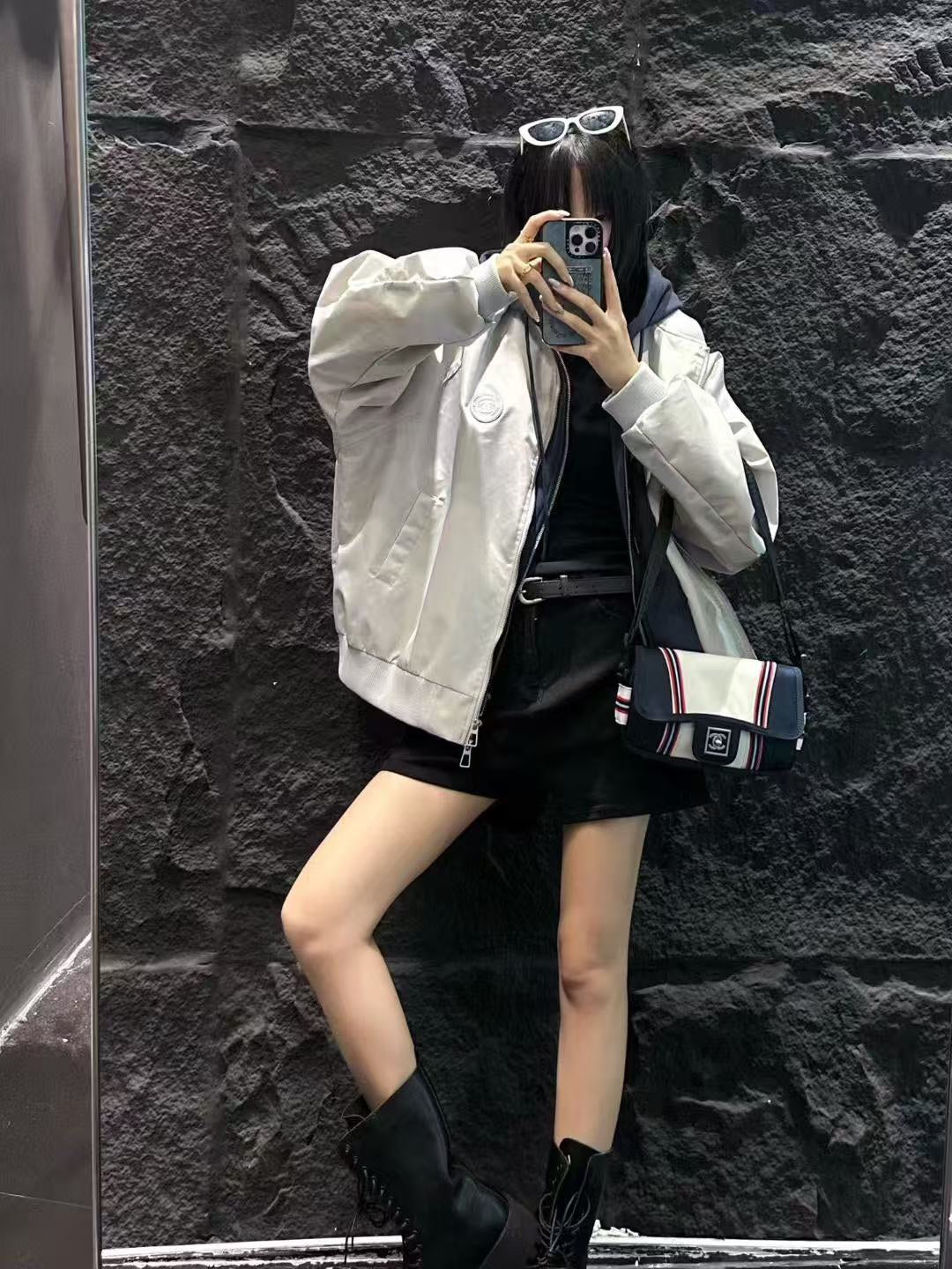 CHANEL 25S HOODED ZIP JACKET 382