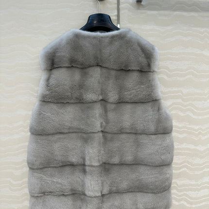 DIOR 25S SLEEVELESS MINK VEST 582