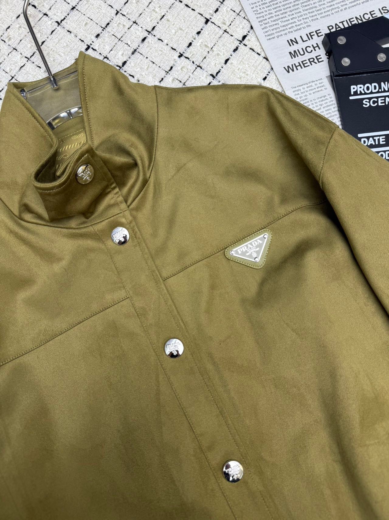 PRADA 25S STAND-COLLAR JACKET 370