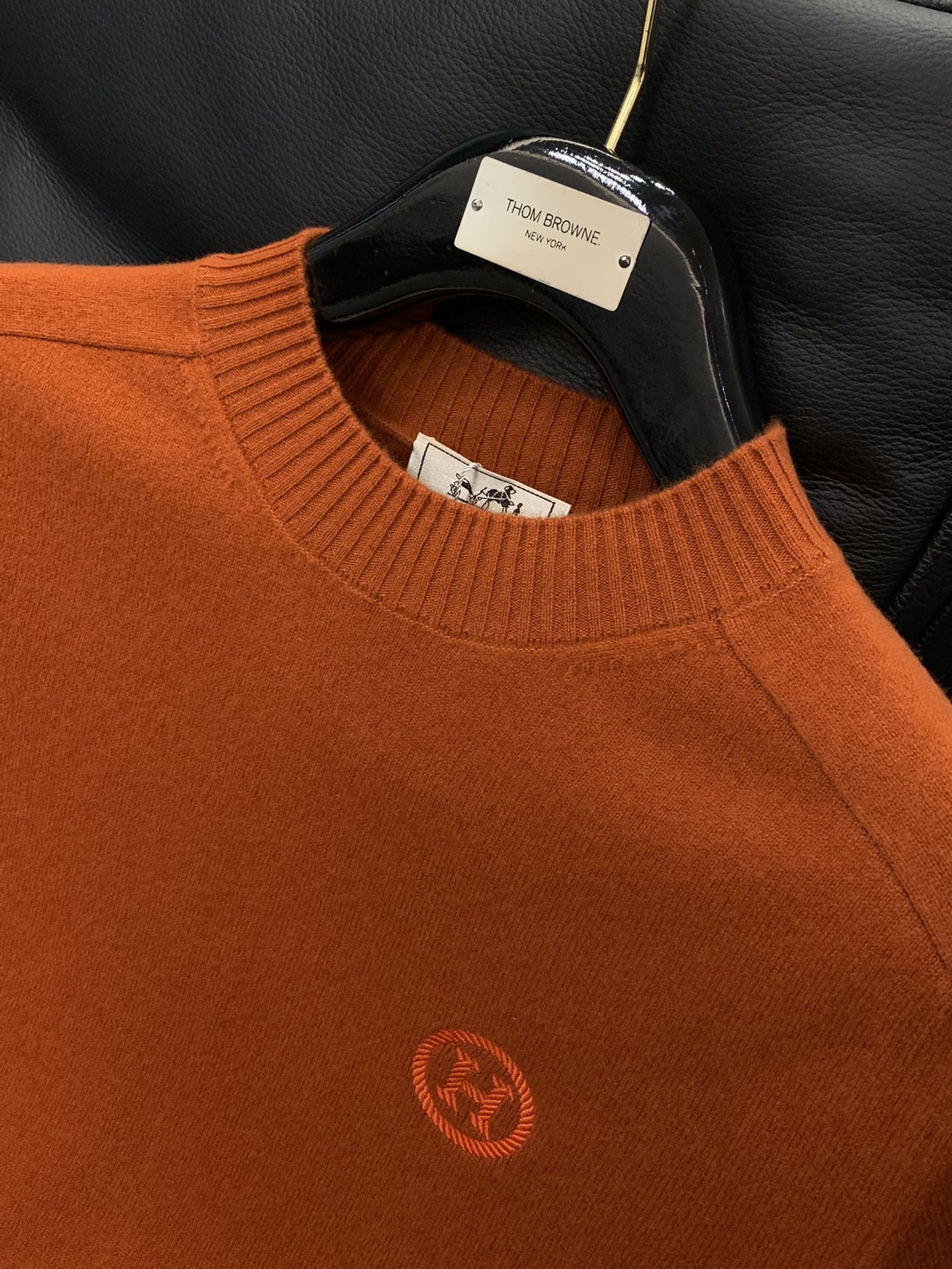 HERMES 25S LONG-SLEEVE KNITTED CREW NECK SWEATER 178