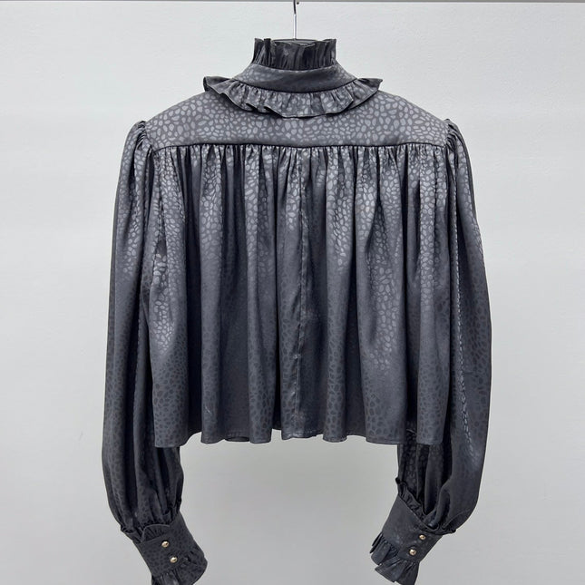 CHLOE 26S CROPPED PRINTED SHIRT STYLE 134