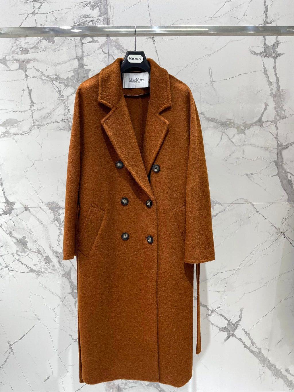 MAX MARA 25S DOUBLE-BREASTED WOOL COAT 213