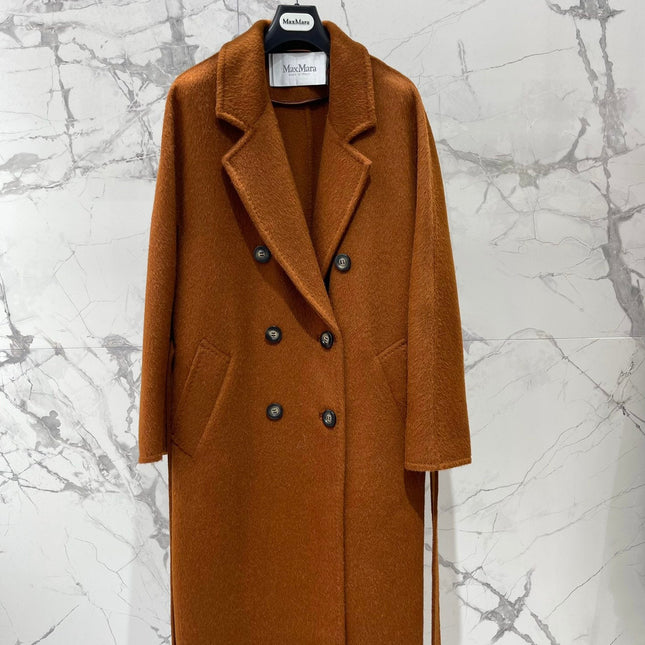 MAX MARA 25S DOUBLE-BREASTED WOOL COAT 213