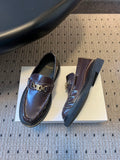CELINE 26S LOAFER IN DARK CHOCOLATE BROWN CALFSKIN