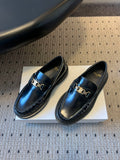CELINE 26S LOAFER IN BLACK CALFSKIN WITH GOLD HARDWARE STYLE 3